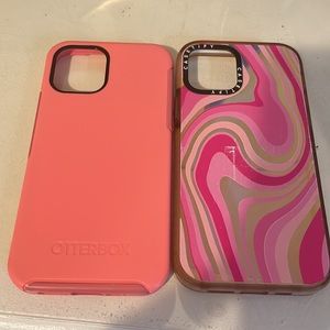 Bundle of two IPhone casetify/otter box case 12 and 12 pro